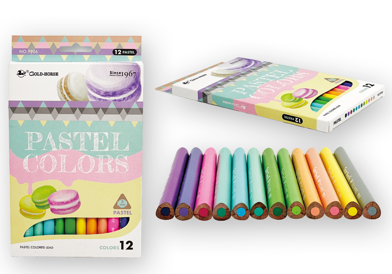 马卡龙色系彩铅
