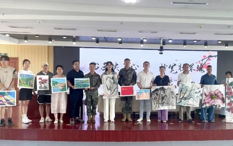 金马笔业参与美协拥军笔会